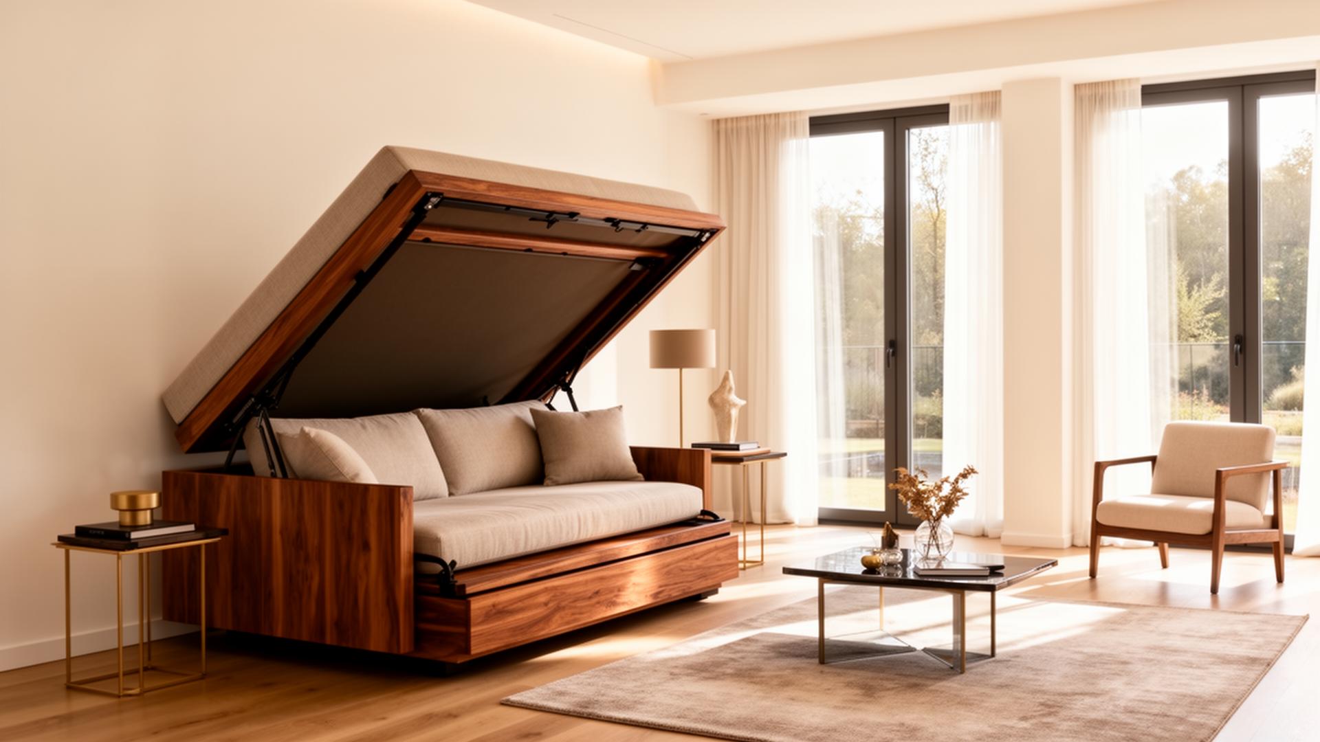 Sala de estar premium com móveis Beatriz